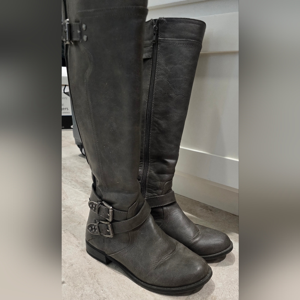 Tall Boots, G By Guess 7.5 Grey